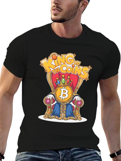 King of Coins Bitcoin Throne Graphic Tee