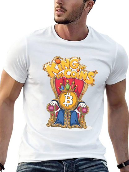 King of Coins Bitcoin Throne Graphic Tee