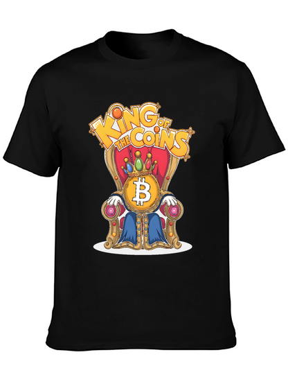 King of Coins Bitcoin Throne Graphic Tee