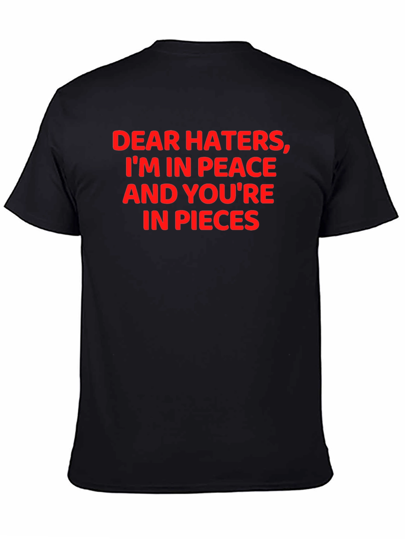 Dear Haters Funny Graphic T-Shirt