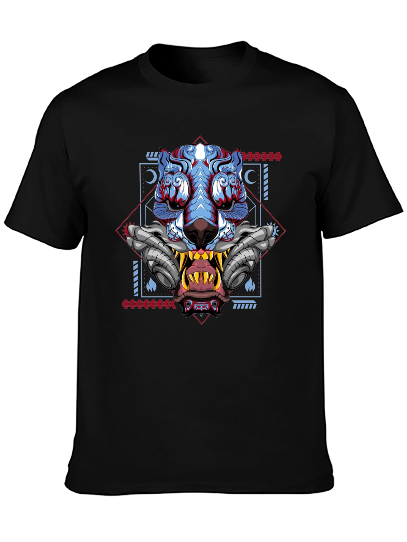Cyberpunk Tiger Graphic Tee - Unique Style