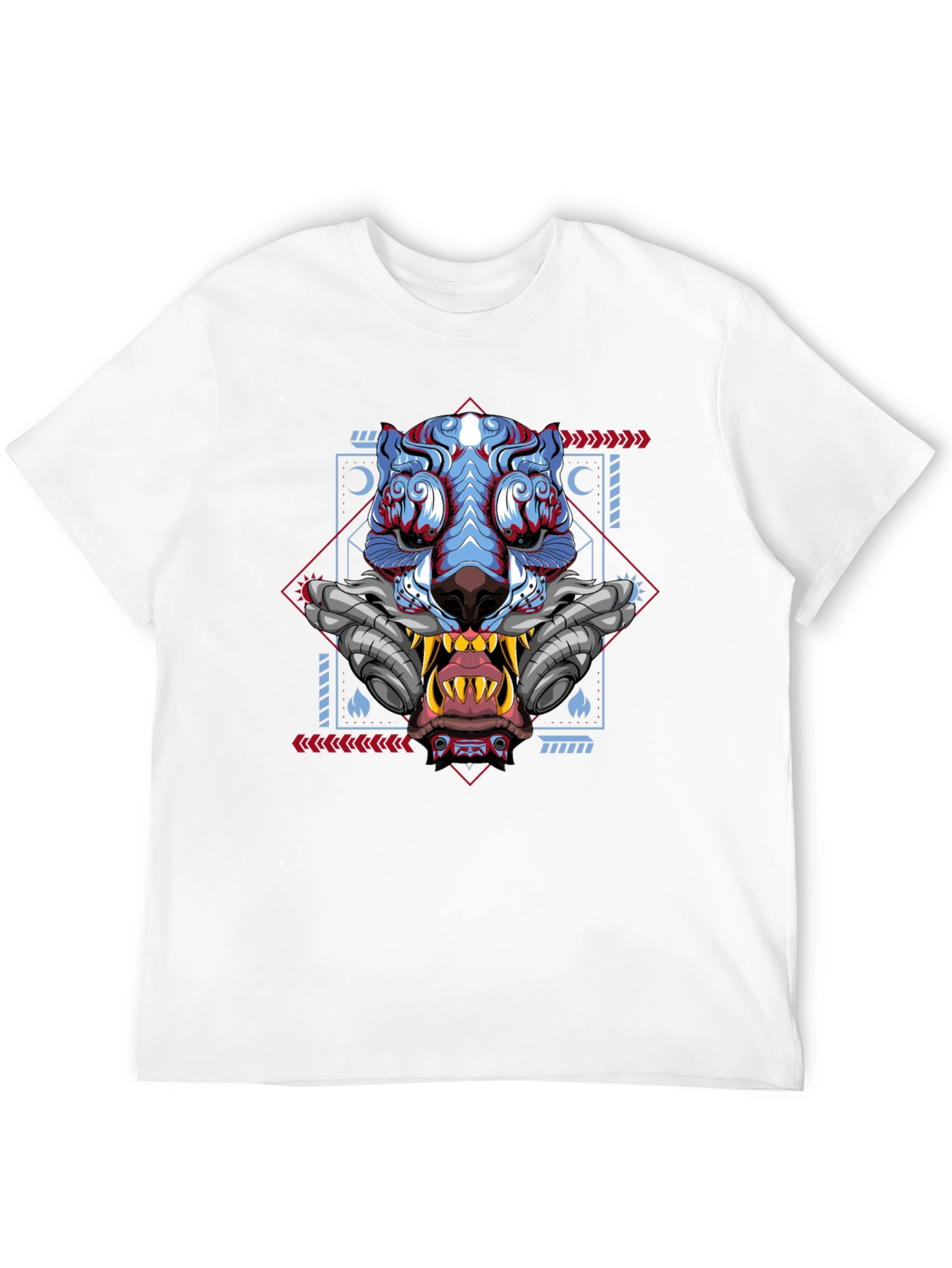 Cyberpunk Tiger Graphic Tee - Unique Style