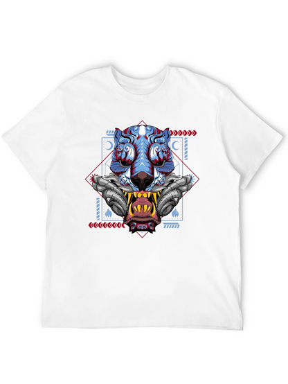 Cyberpunk Tiger Graphic Tee - Unique Style