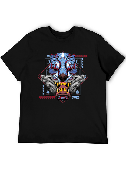 Cyberpunk Tiger Graphic Tee - Unique Style