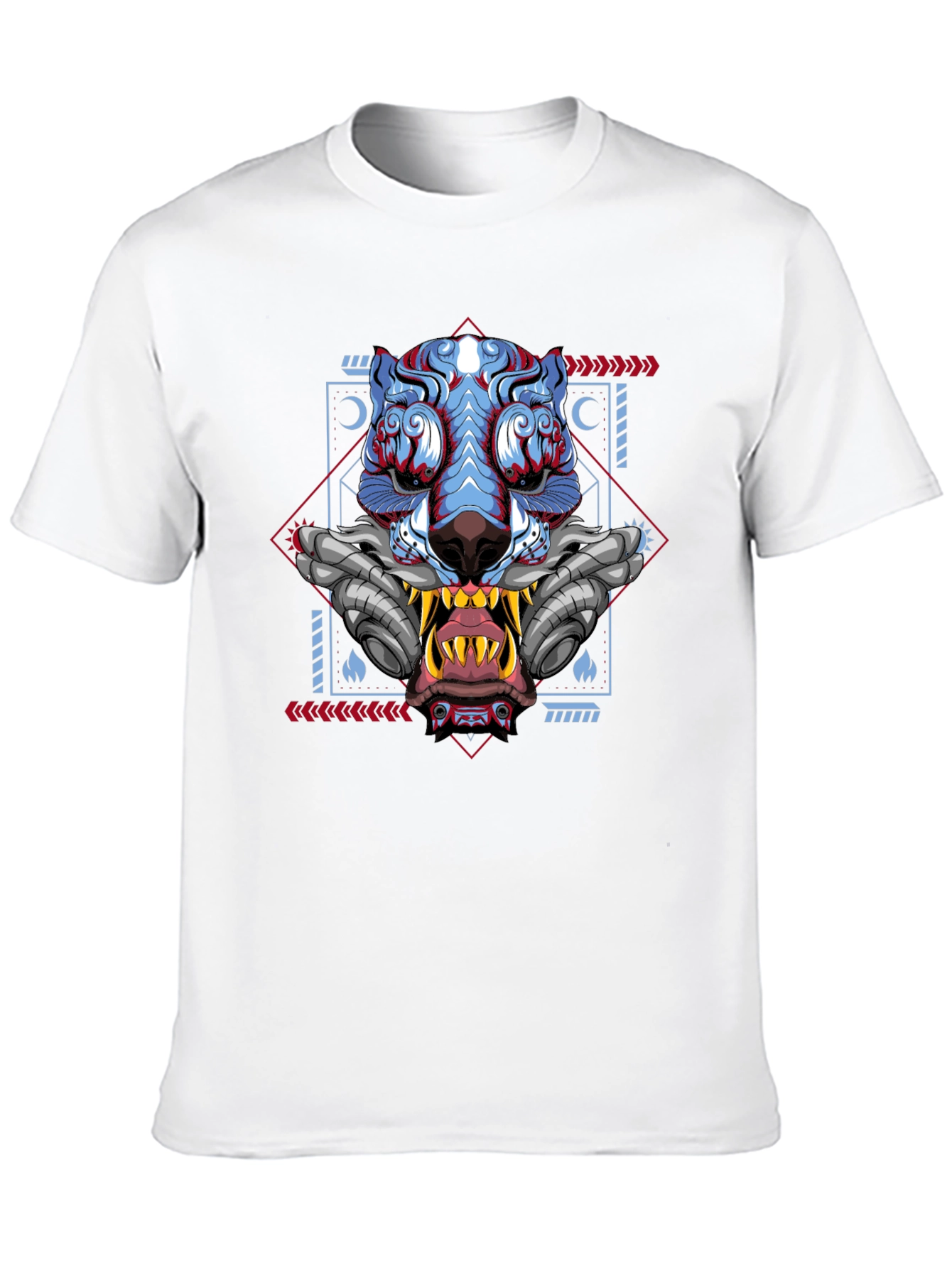 Cyberpunk Tiger Graphic Tee - Unique Style
