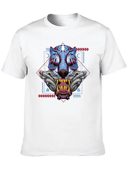 Cyberpunk Tiger Graphic Tee - Unique Style