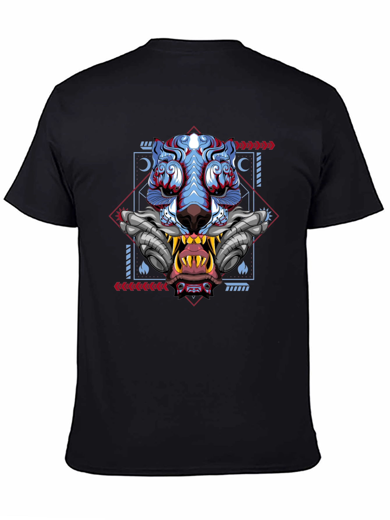 Cyberpunk Tiger Graphic Tee - Unique Style