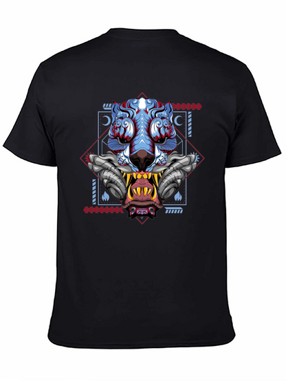 Cyberpunk Tiger Graphic Tee - Unique Style
