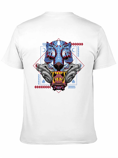 Cyberpunk Tiger Graphic Tee - Unique Style