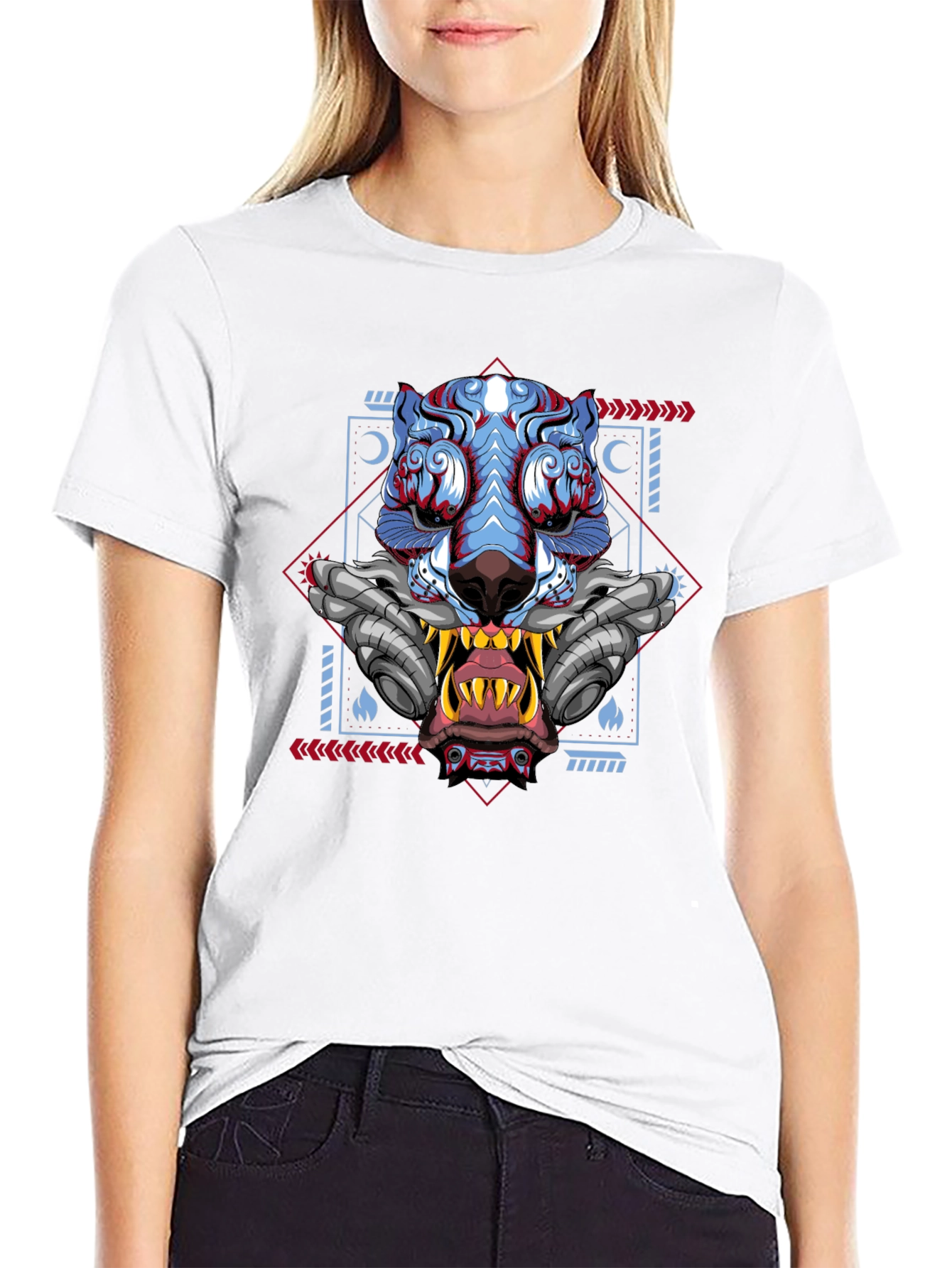 Cyberpunk Tiger Graphic Tee - Unique Style