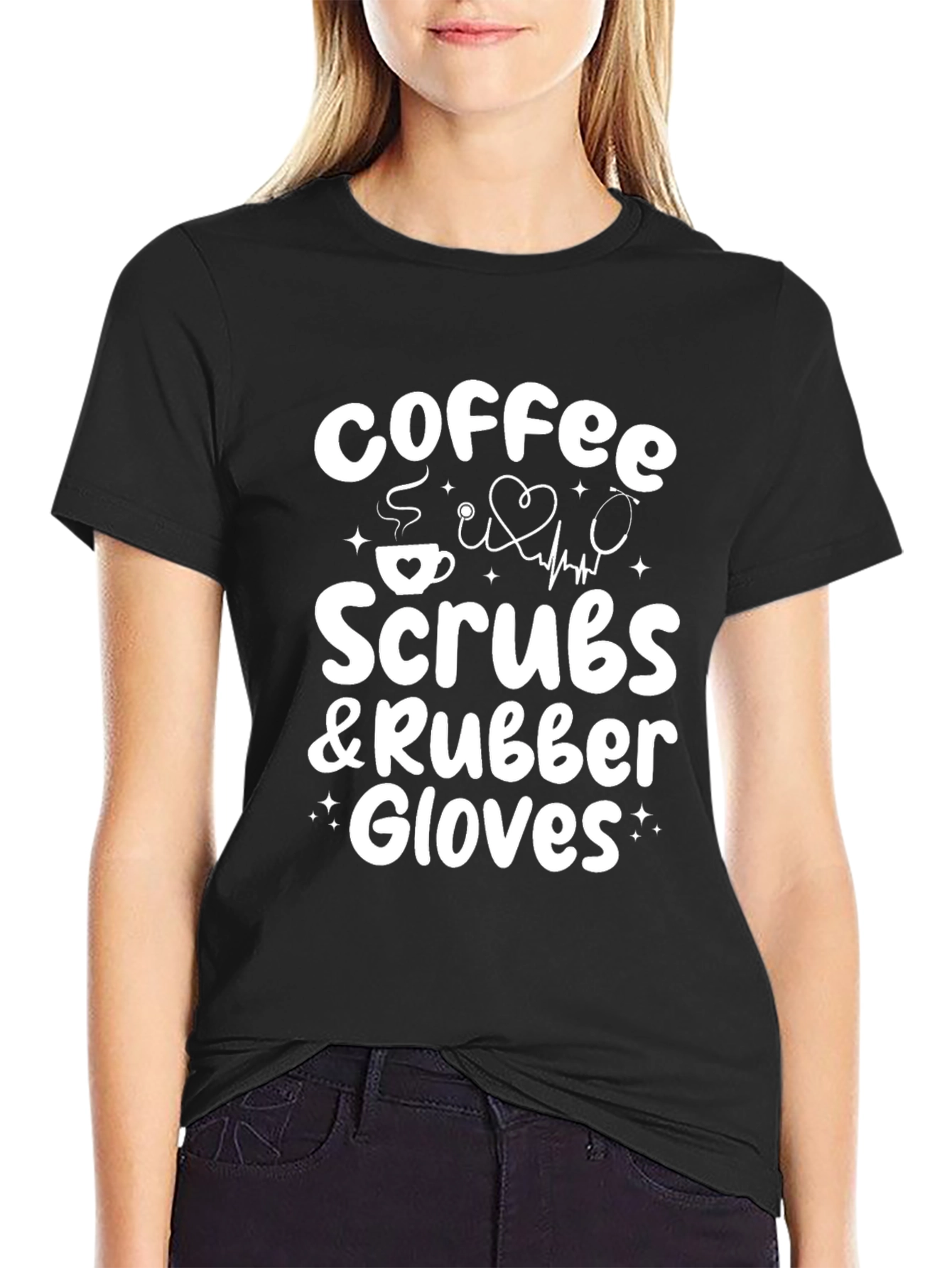 Coffee Scrubs & Rubber Gloves Graphic Tee