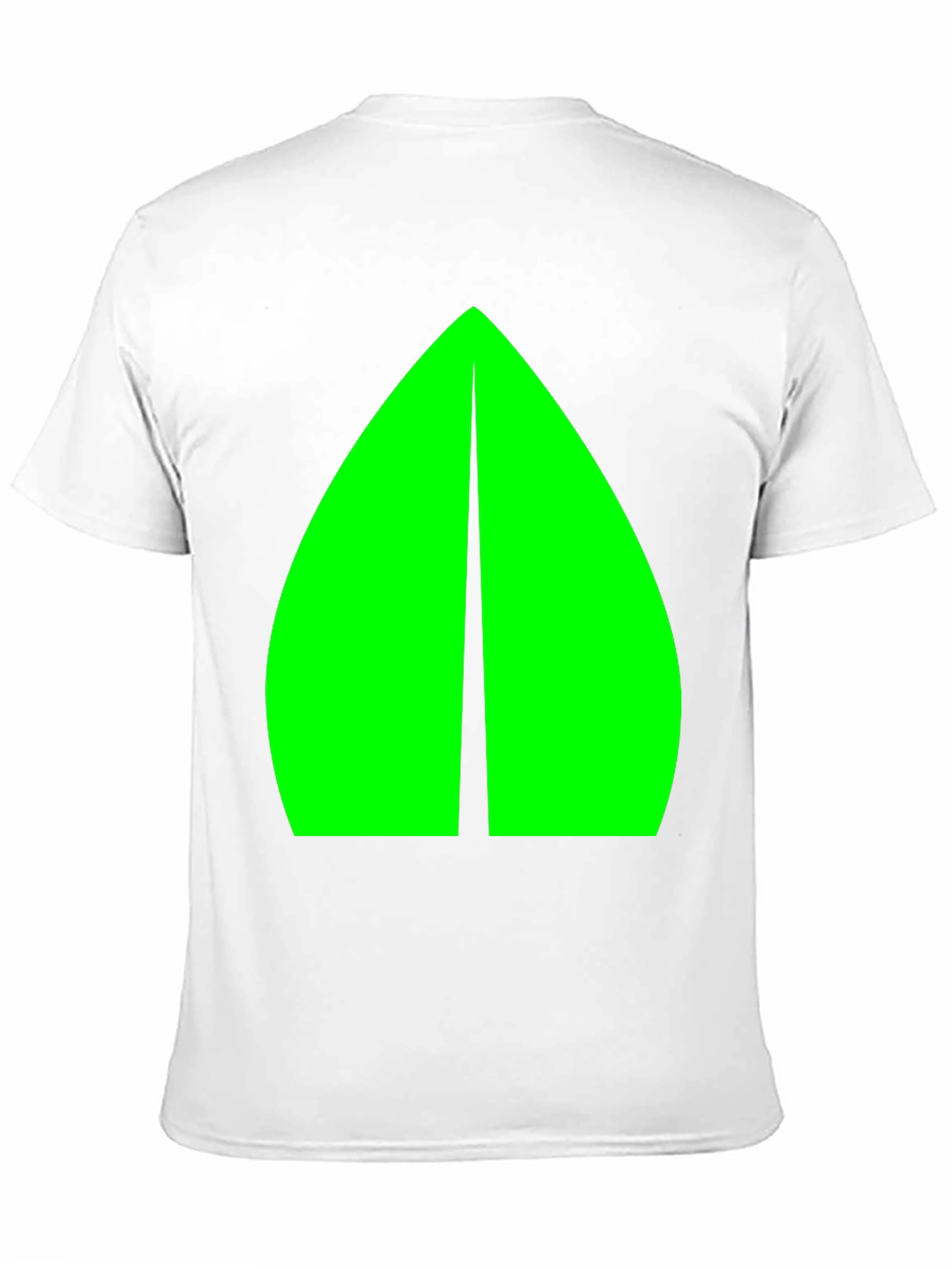 Geometric Green Graphic Black Tee
