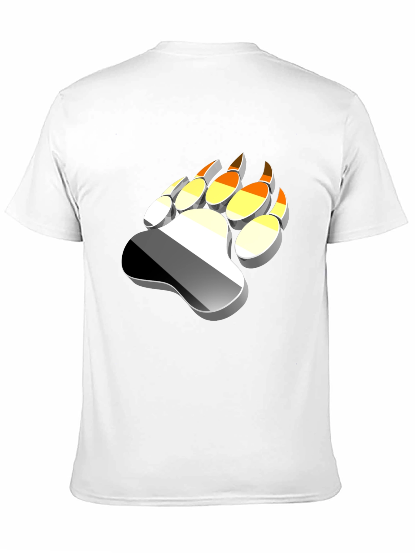Bear Paw Print T-Shirt - Graphic Tee