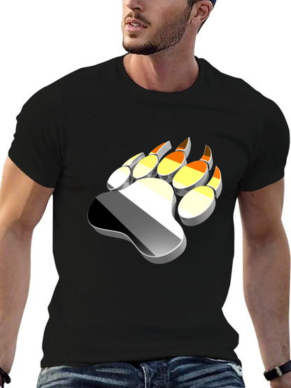 Bear Paw Print T-Shirt - Graphic Tee