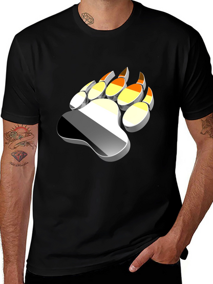 Bear Paw Print T-Shirt - Graphic Tee