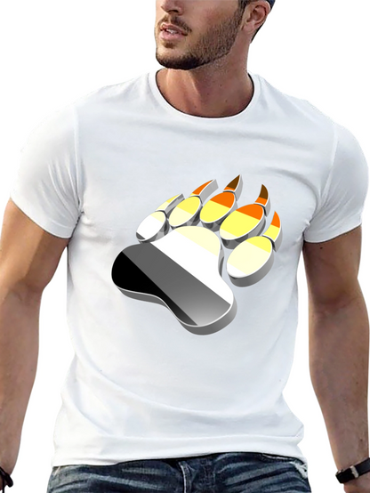 Bear Paw Print T-Shirt - Graphic Tee
