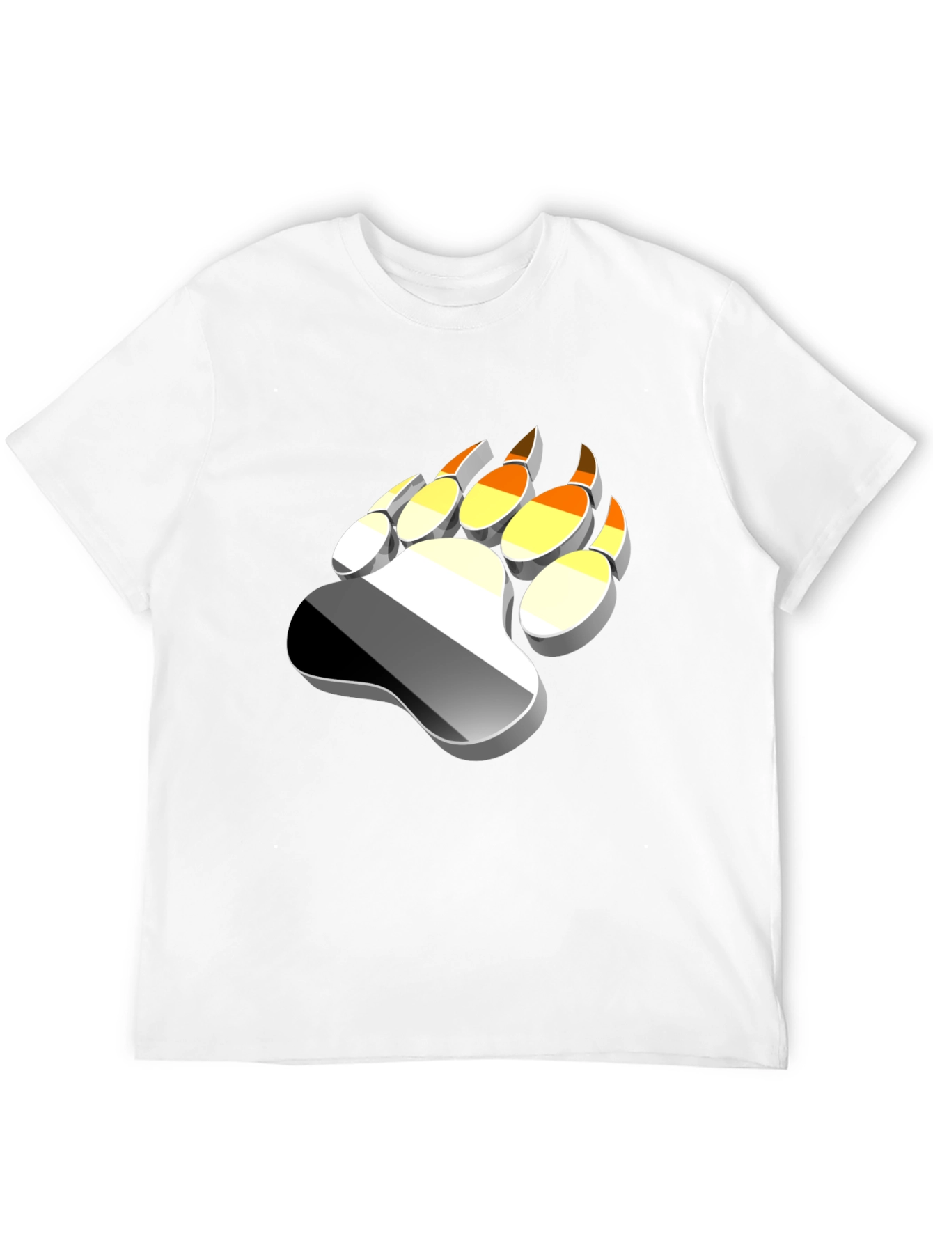 Bear Paw Print T-Shirt - Graphic Tee
