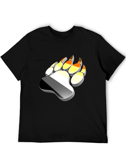 Bear Paw Print T-Shirt - Graphic Tee