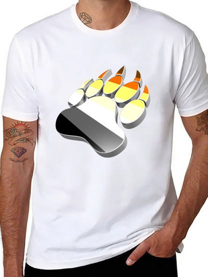 Bear Paw Print T-Shirt - Graphic Tee