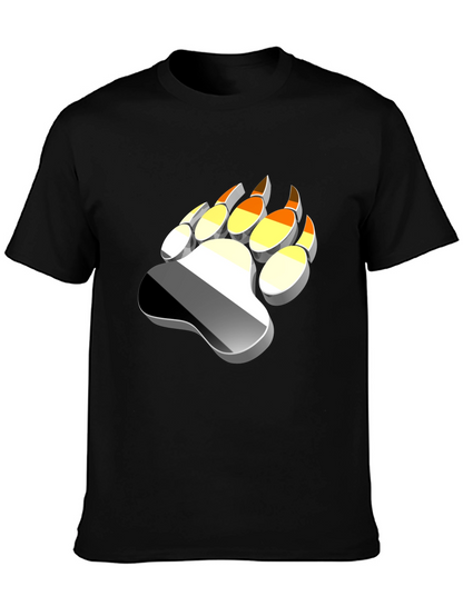 Bear Paw Print T-Shirt - Graphic Tee
