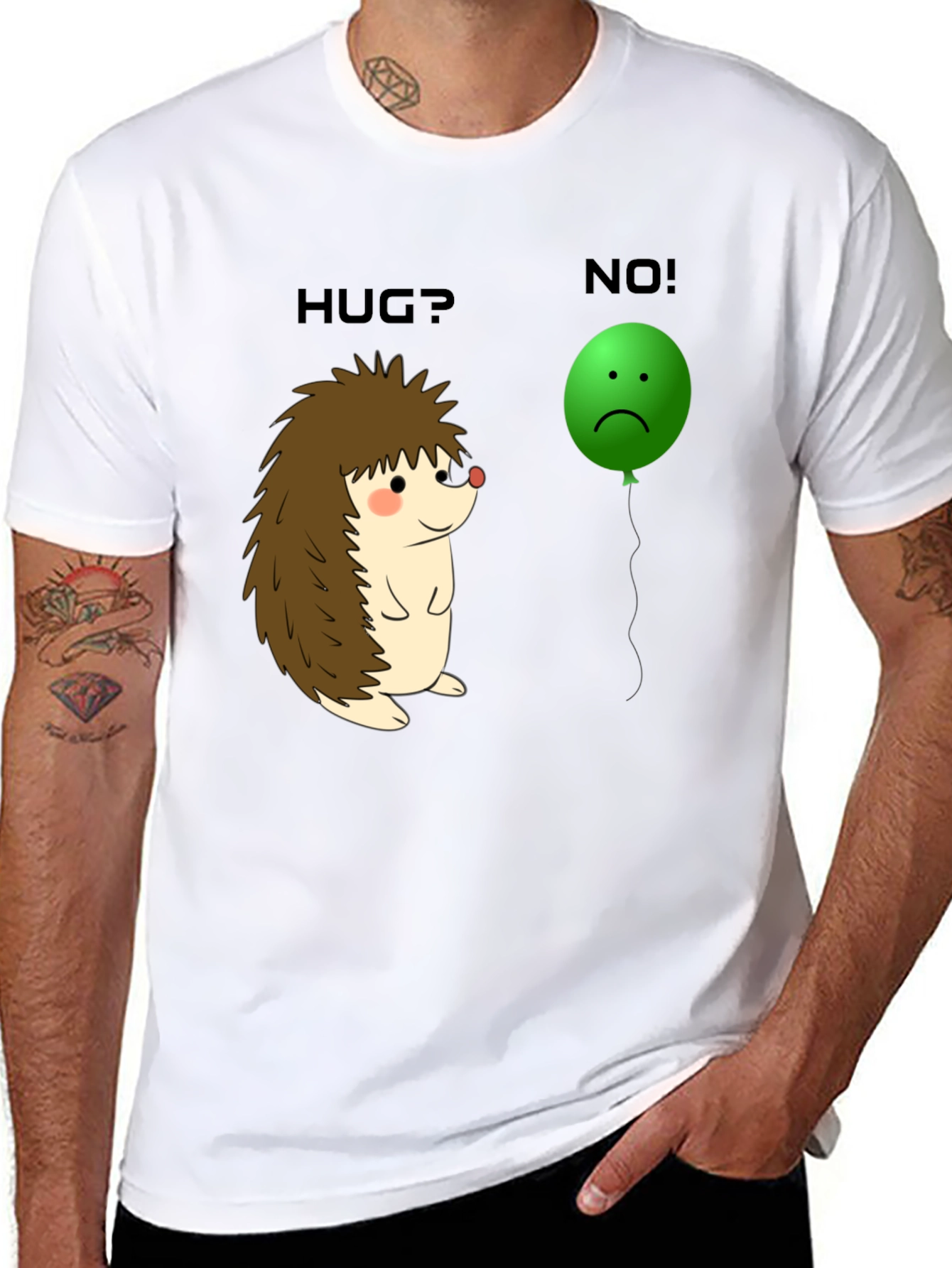 Hedgehog Hug? No! Graphic Tee