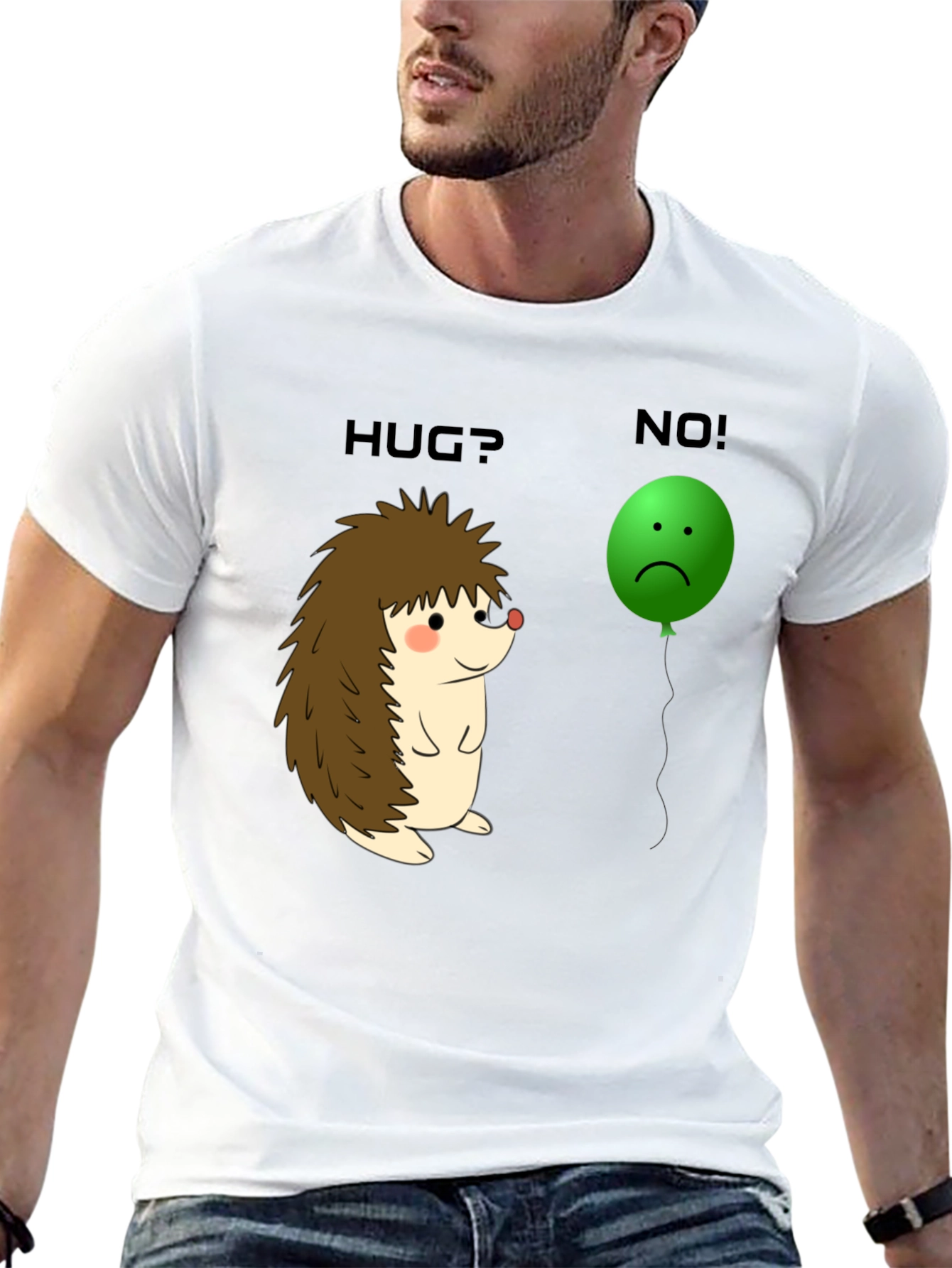 Hedgehog Hug? No! Graphic Tee