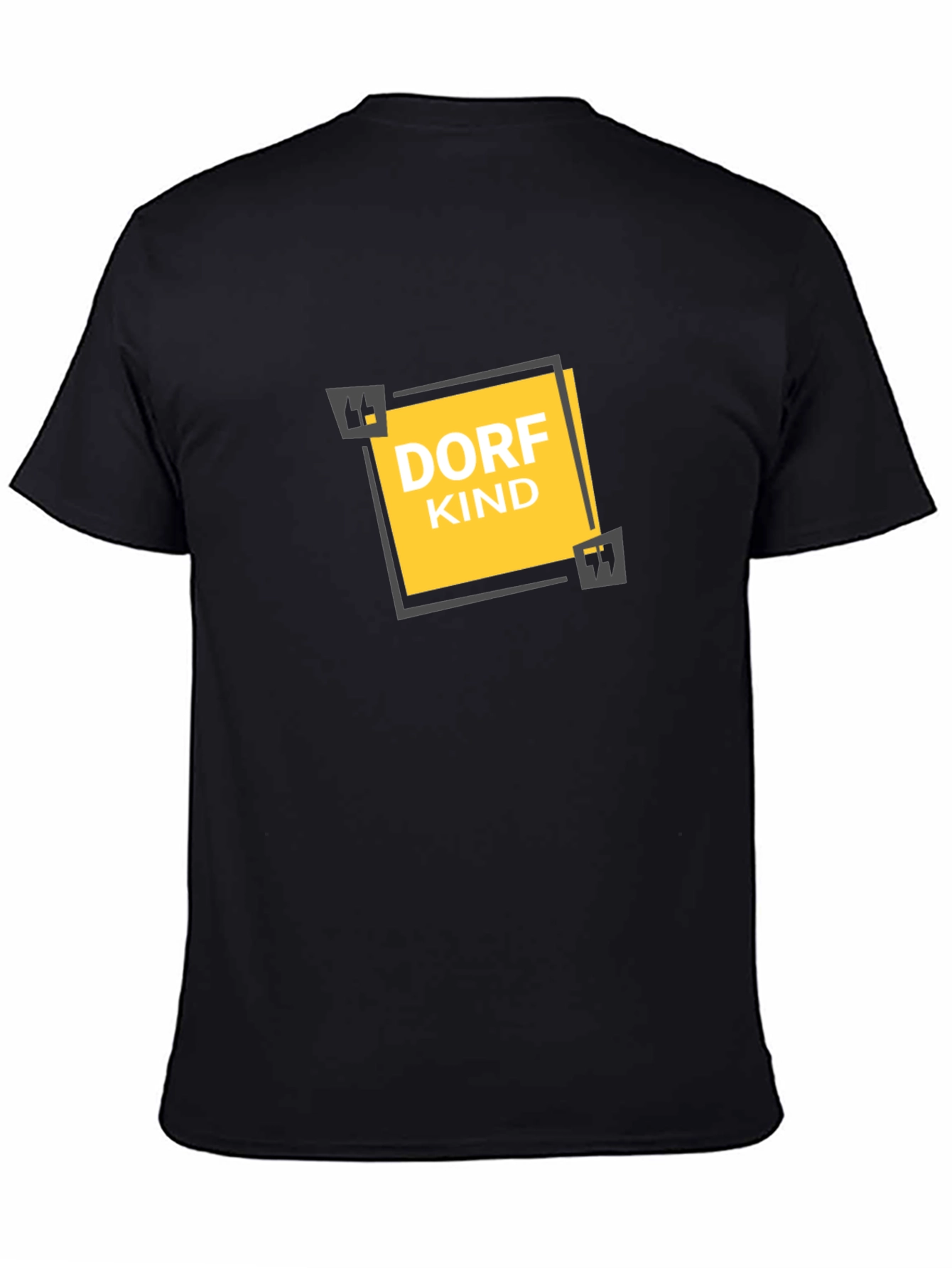 Dorfkind Graphic Tee - Black Cotton T-Shirt