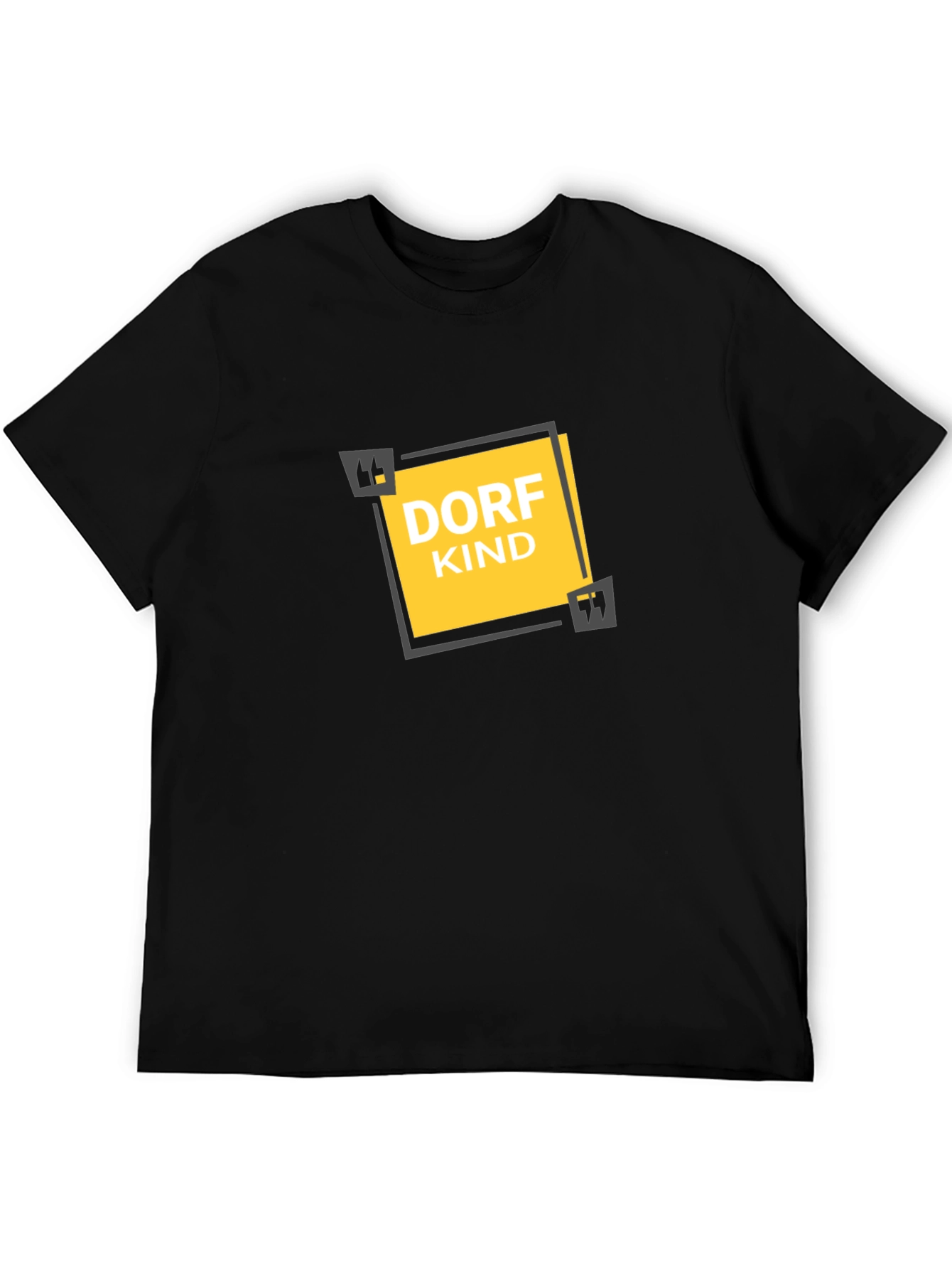 Dorfkind Graphic Tee - Black Cotton T-Shirt