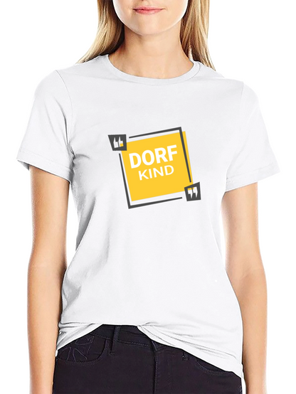 Dorfkind Graphic Tee - Black Cotton T-Shirt