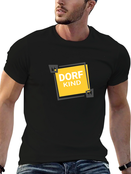 Dorfkind Graphic Tee - Black Cotton T-Shirt