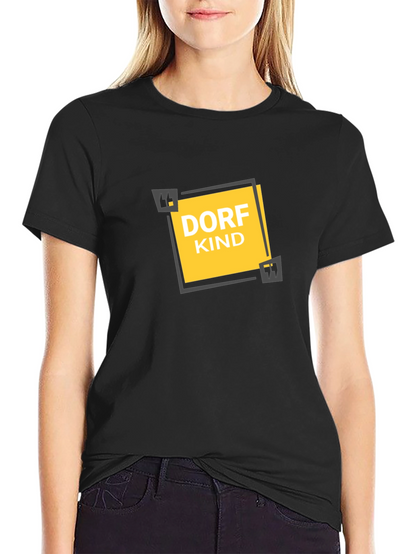 Dorfkind Graphic Tee - Black Cotton T-Shirt