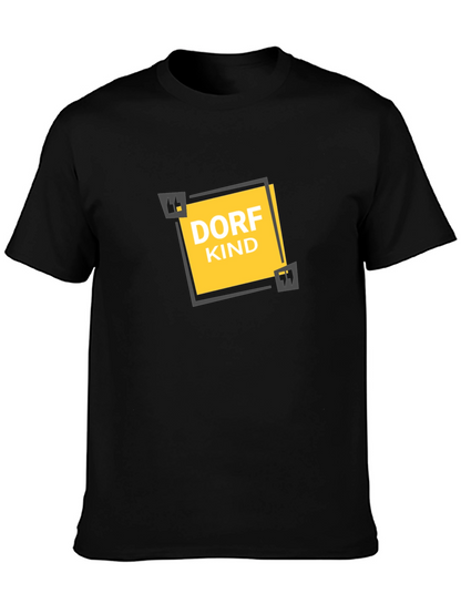 Dorfkind Graphic Tee - Black Cotton T-Shirt