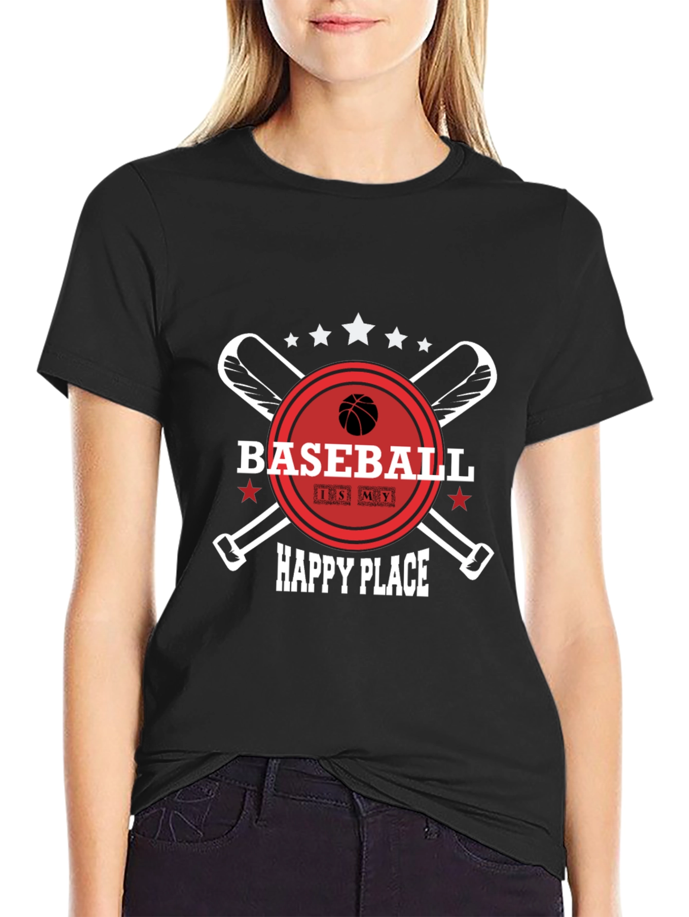 Baseball is My Happy Place T-Shirt