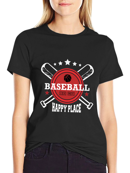 Baseball is My Happy Place T-Shirt
