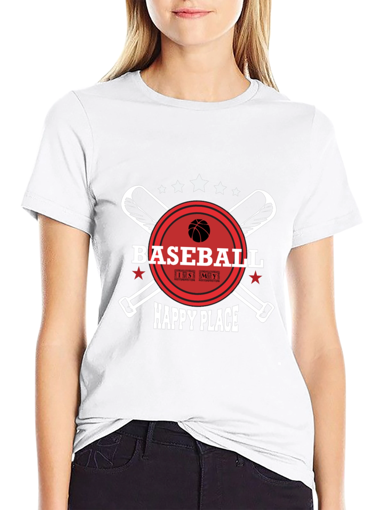 Baseball is My Happy Place T-Shirt