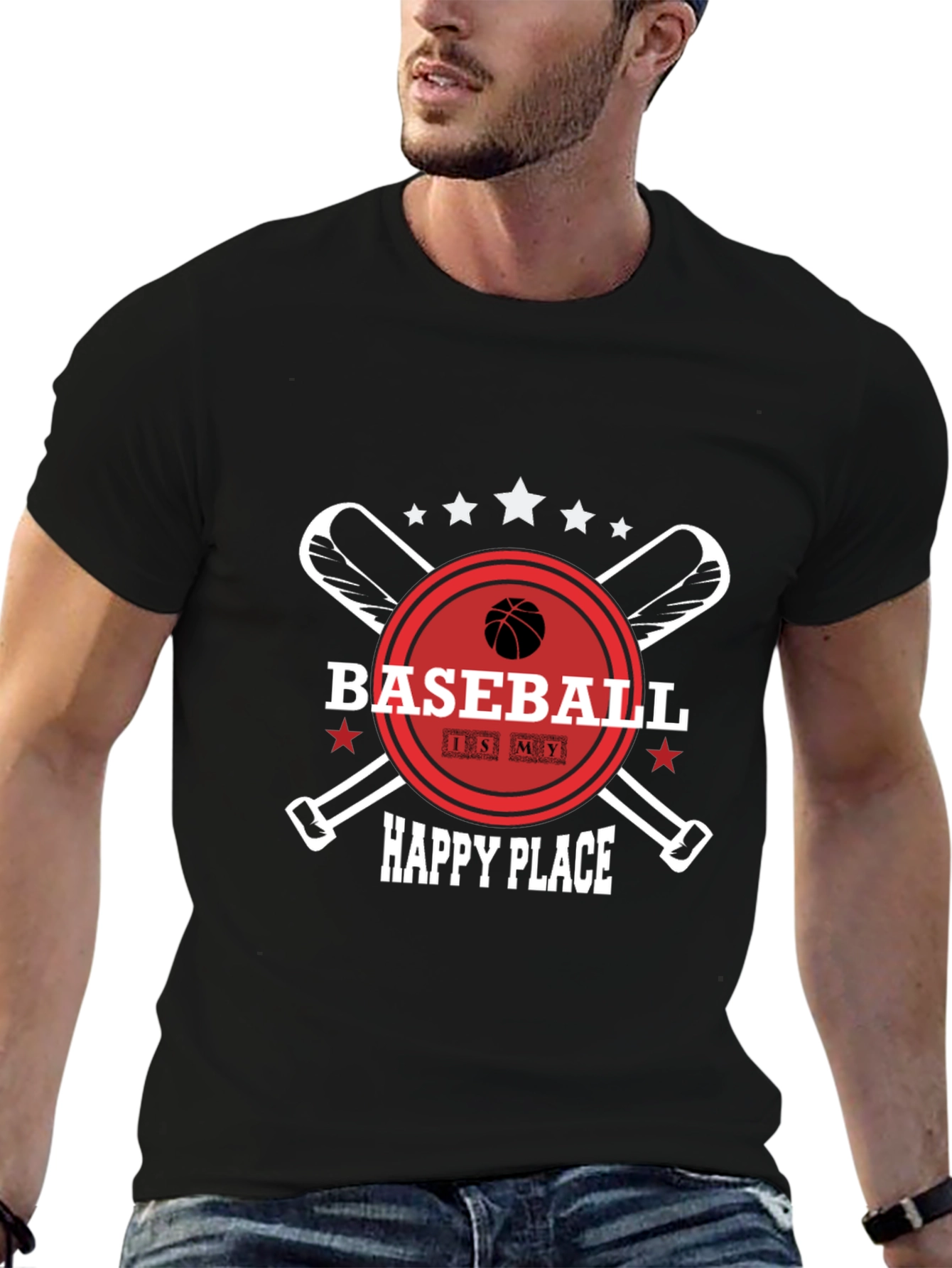 Baseball is My Happy Place T-Shirt