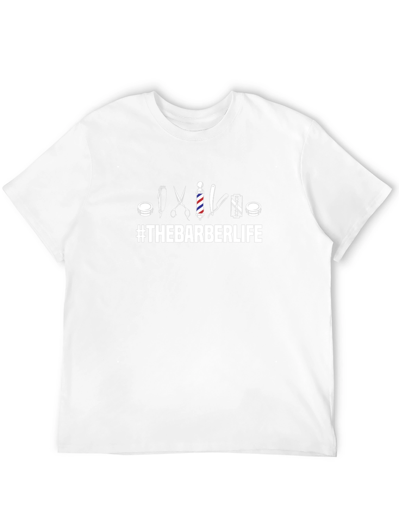 The Barber Life T-Shirt - Black Crew Neck