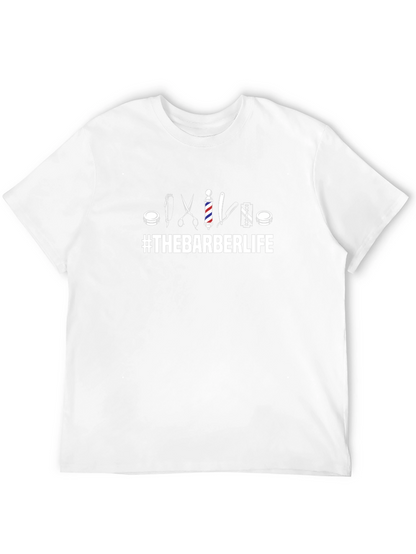 The Barber Life T-Shirt - Black Crew Neck