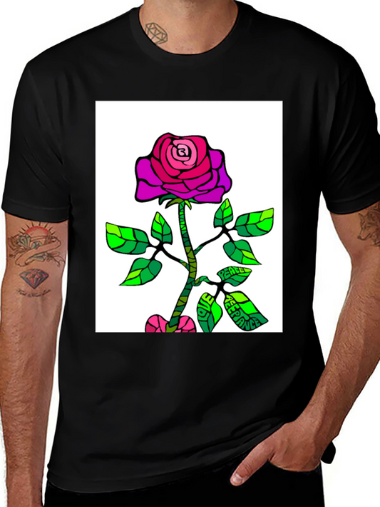 Rose Peace T-Shirt - Unique Graphic Tee