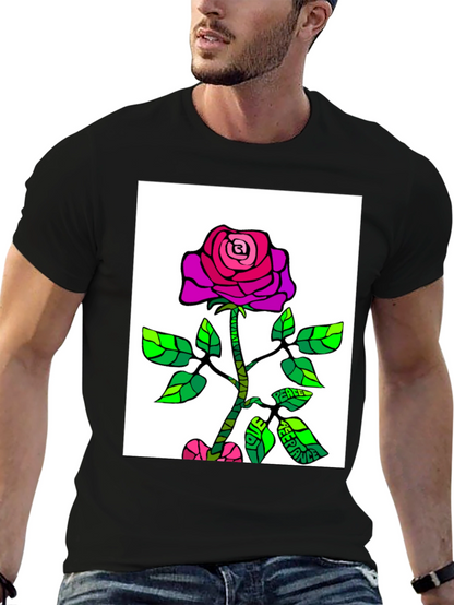Rose Peace T-Shirt - Unique Graphic Tee