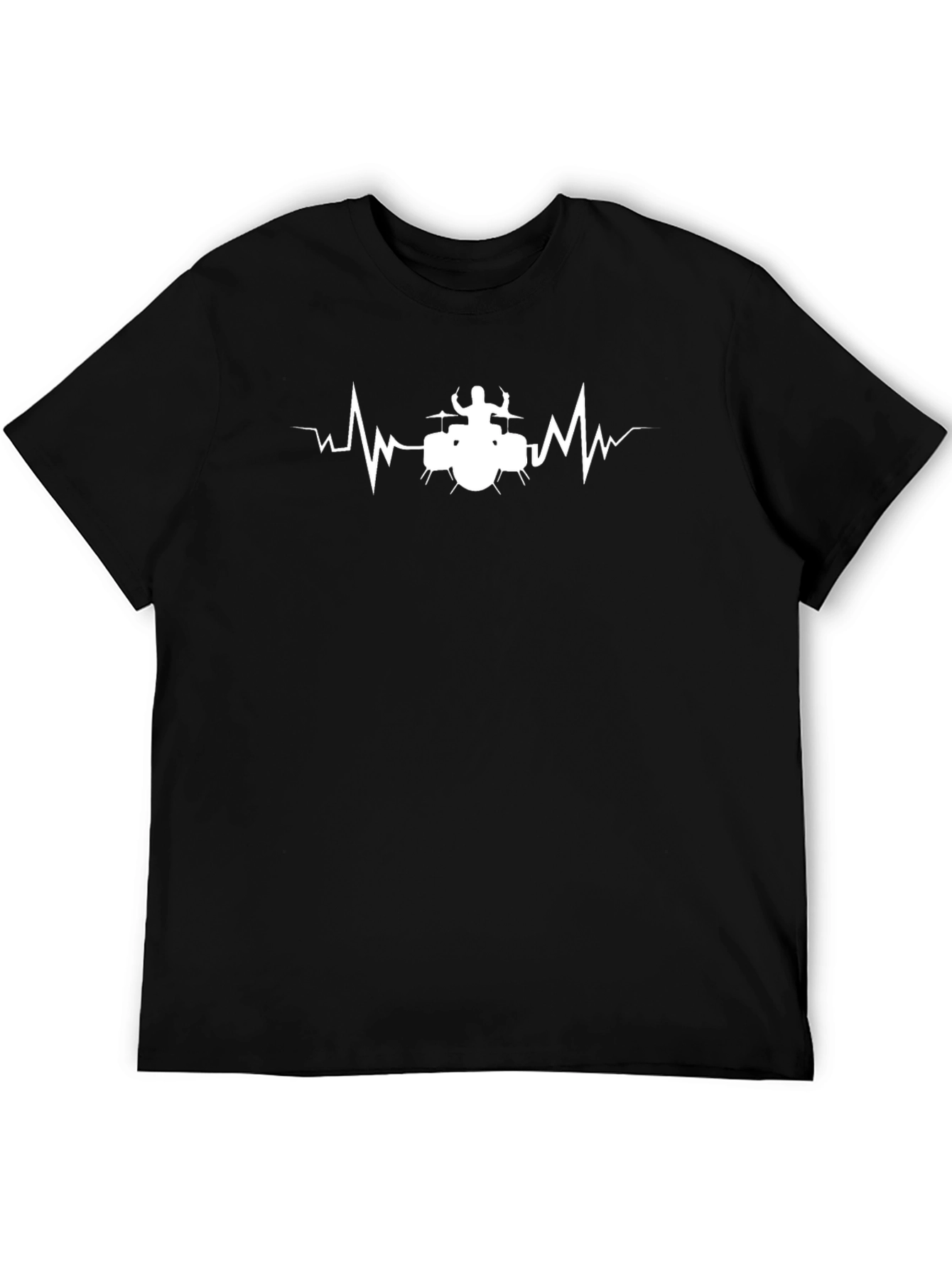 Drumbeat Heartbeat Black T-Shirt