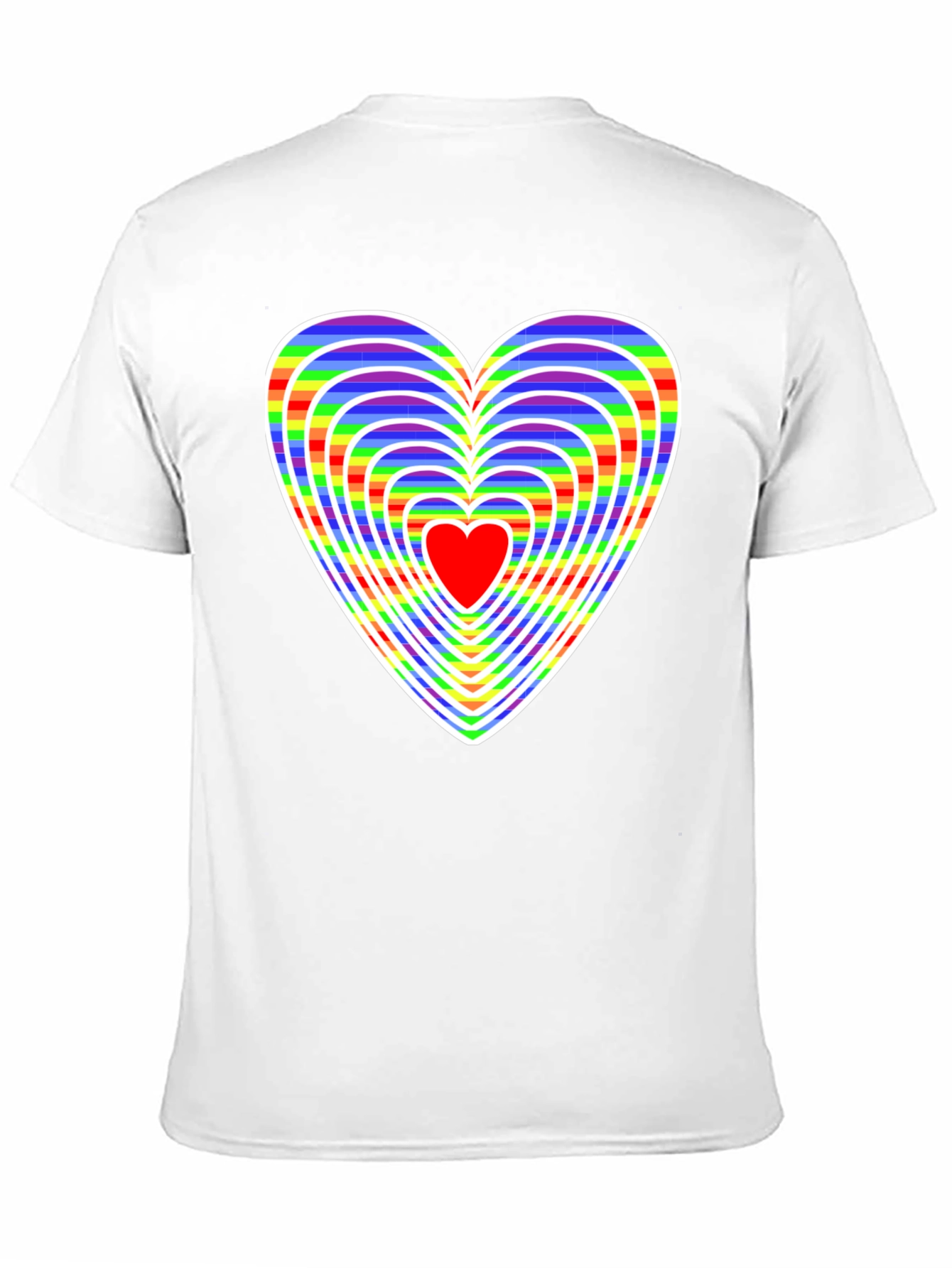 Rainbow Heart Graphic Tee - Love & Pride