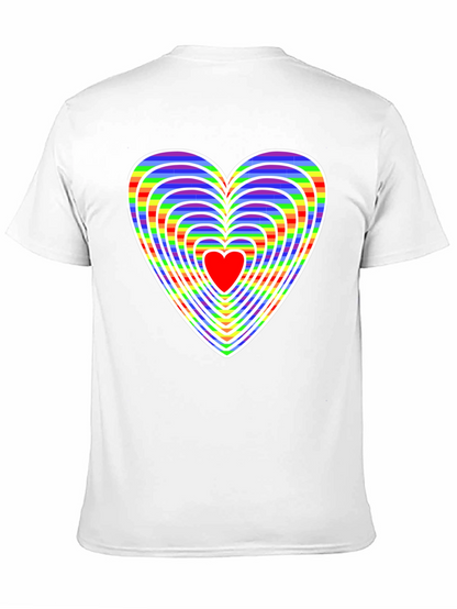 Rainbow Heart Graphic Tee - Love & Pride