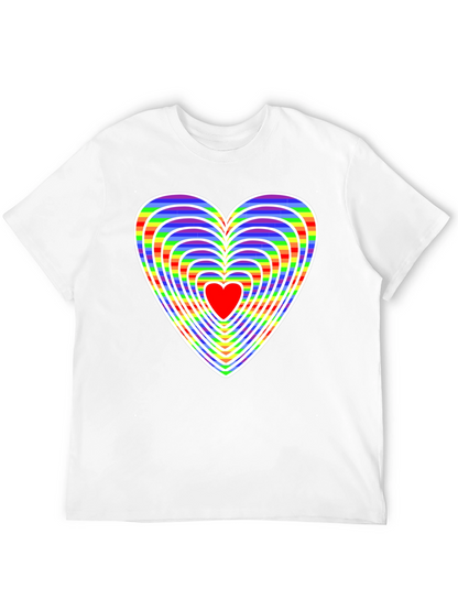 Rainbow Heart Graphic Tee - Love & Pride