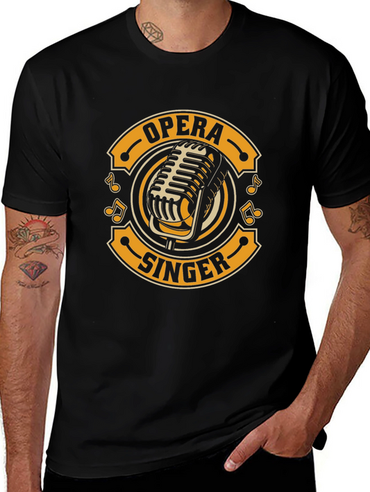 Opera Singer T-Shirt - Vintage Microphone Design
