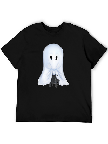 Ghost and Kitten Graphic T-Shirt