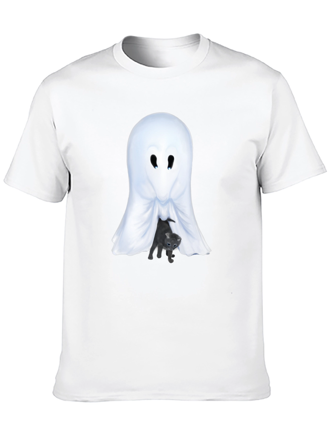 Ghost and Kitten Graphic T-Shirt