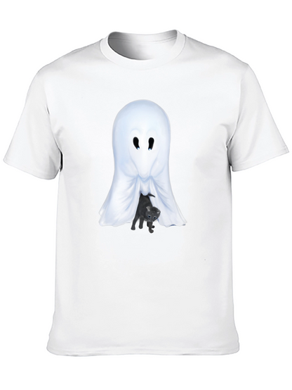 Ghost and Kitten Graphic T-Shirt