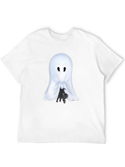 Ghost and Kitten Graphic T-Shirt