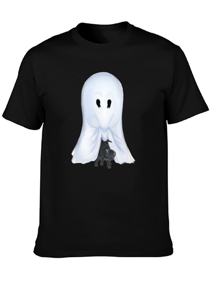 Ghost and Kitten Graphic T-Shirt